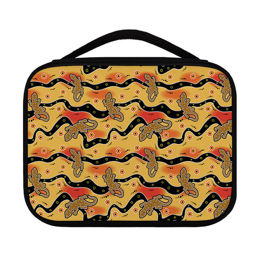 Aboriginal Lizard Pattern Print Classic Bible Case