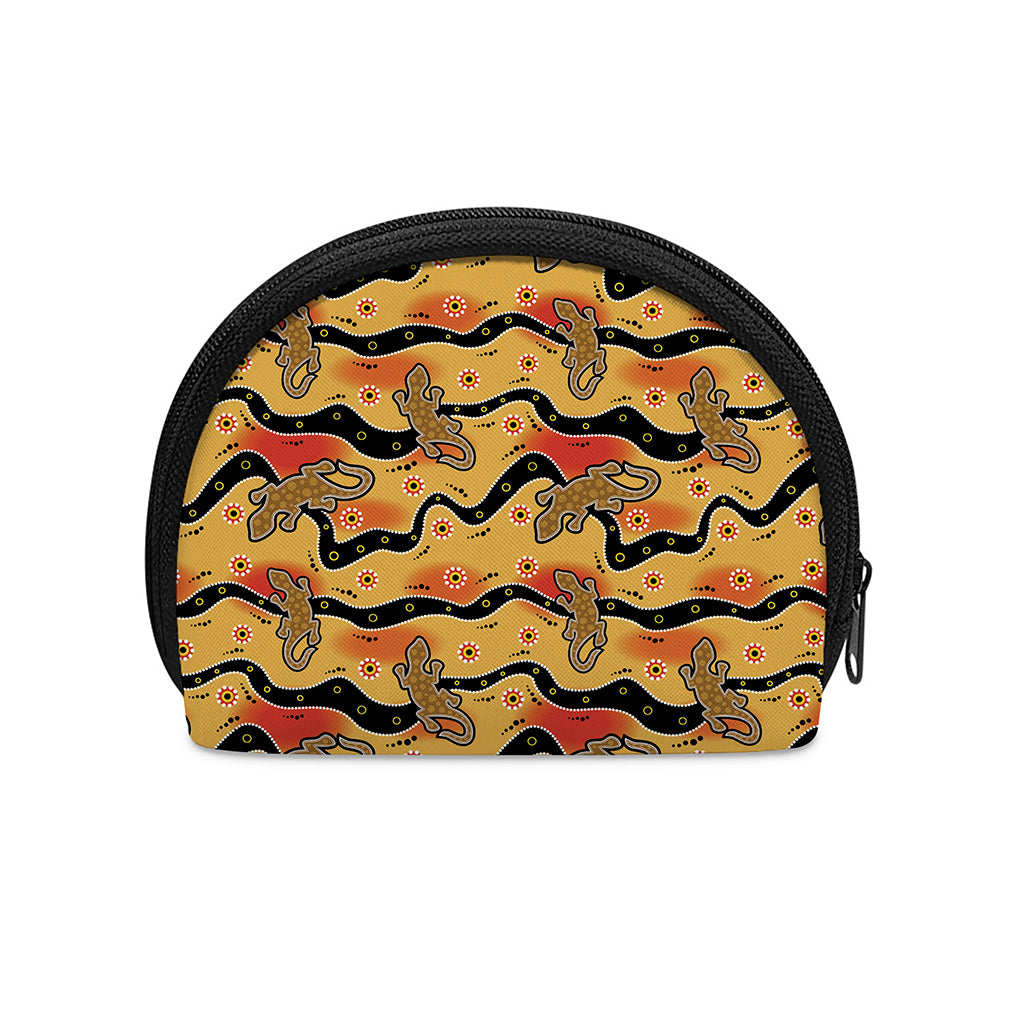 Aboriginal Lizard Pattern Print Coin Purse