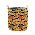 Aboriginal Lizard Pattern Print Collapsible Laundry Basket