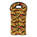 Aboriginal Lizard Pattern Print Double Neoprene Wine Tote
