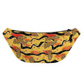 Aboriginal Lizard Pattern Print Fanny Pack