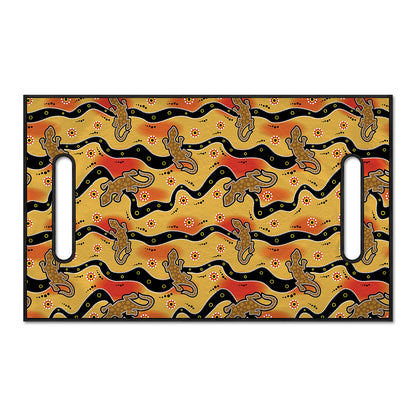 Aboriginal Lizard Pattern Print Golf Cart Seat Cover