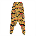 Aboriginal Lizard Pattern Print Hammer Pants