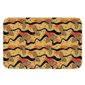 Aboriginal Lizard Pattern Print Indoor Door Mat