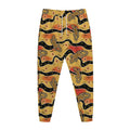 Aboriginal Lizard Pattern Print Jogger Pants