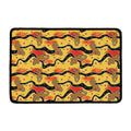 Aboriginal Lizard Pattern Print Kitchen Mat