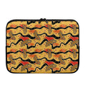 Aboriginal Lizard Pattern Print Laptop Sleeve