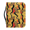 Aboriginal Lizard Pattern Print Leather Bible Cover