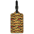 Aboriginal Lizard Pattern Print Luggage Tag