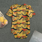 Aboriginal Lizard Pattern Print Men's Bodysuit