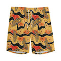 Aboriginal Lizard Pattern Print Men's Athletic Shorts