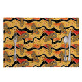 Aboriginal Lizard Pattern Print Placemat