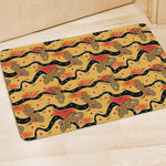 Aboriginal Lizard Pattern Print Polyester Doormat