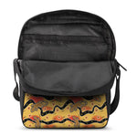 Aboriginal Lizard Pattern Print Rectangular Crossbody Bag