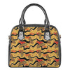 Aboriginal Lizard Pattern Print Shoulder Handbag