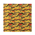 Aboriginal Lizard Pattern Print Silk Bandana