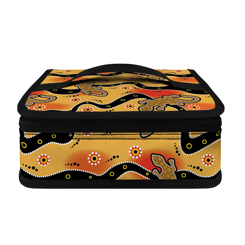 Aboriginal Lizard Pattern Print Small Lunch Bag