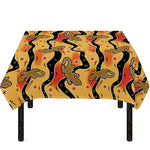 Aboriginal Lizard Pattern Print Tablecloth