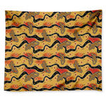 Aboriginal Lizard Pattern Print Tapestry