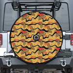 Aboriginal Lizard Pattern Print Tire Cover With Camera Hole