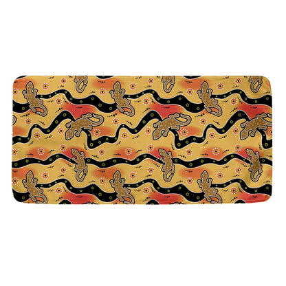 Aboriginal Lizard Pattern Print Towel