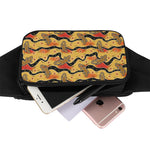 Aboriginal Lizard Pattern Print Waist Bag