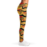 Aboriginal Lizard Pattern Print Women's Leggings