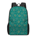Aboriginal Sea Turtle Pattern Print 17 Inch Backpack