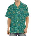 Aboriginal Sea Turtle Pattern Print Aloha Shirt