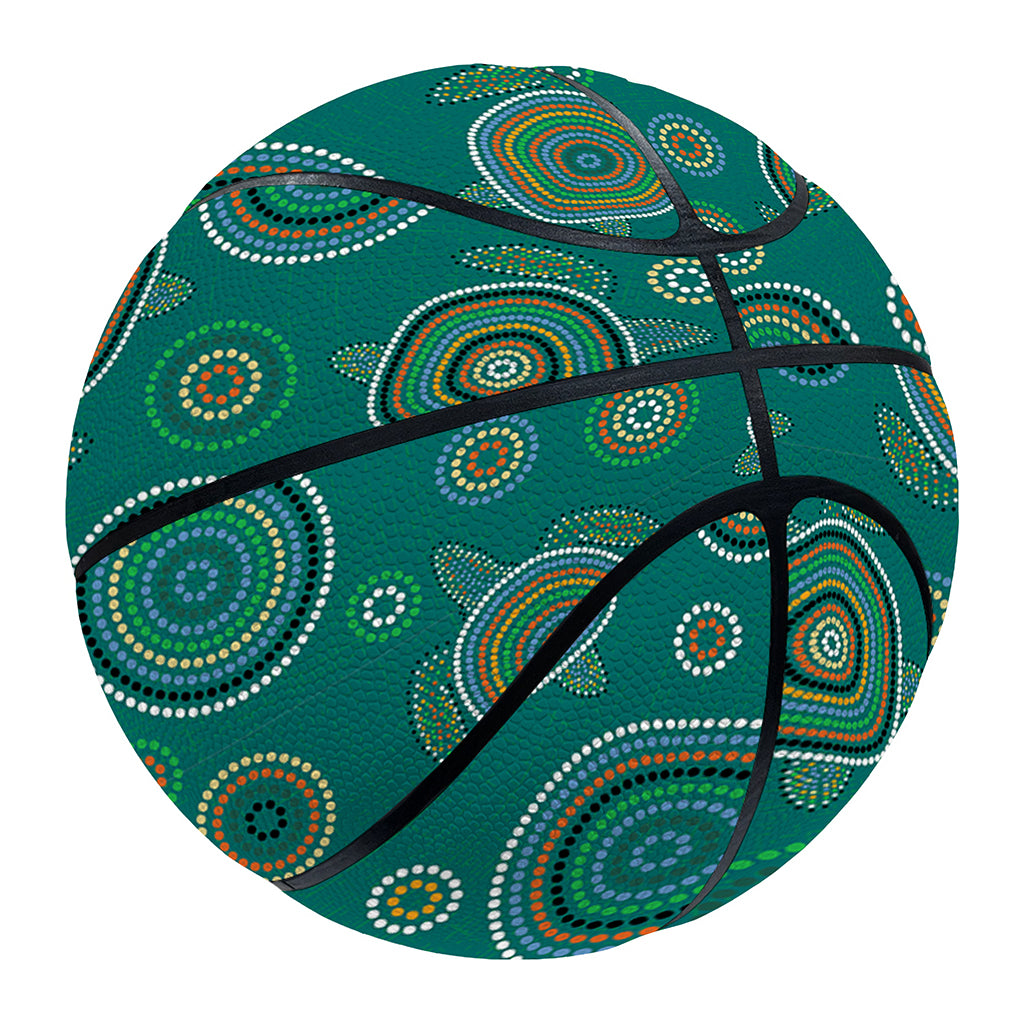 Aboriginal Sea Turtle Pattern Print Basketball
