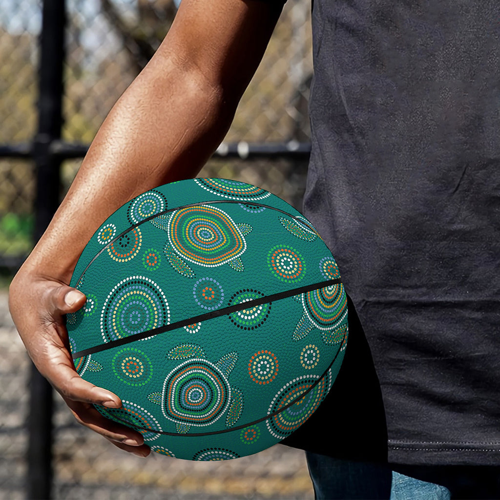 Aboriginal Sea Turtle Pattern Print Basketball
