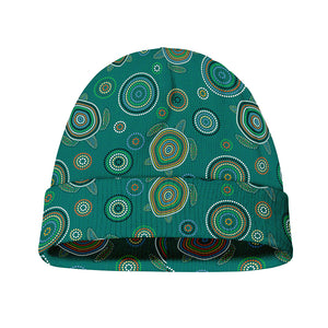 Aboriginal Sea Turtle Pattern Print Beanie