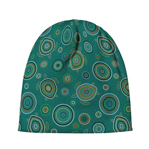 Aboriginal Sea Turtle Pattern Print Beanie