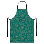 Aboriginal Sea Turtle Pattern Print Bib Apron With Pocket