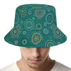 Aboriginal Sea Turtle Pattern Print Bucket Hat