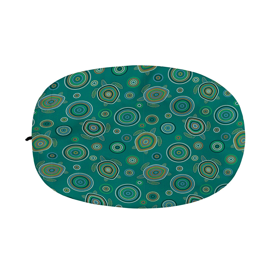 Aboriginal Sea Turtle Pattern Print Car Side Mirror Covers