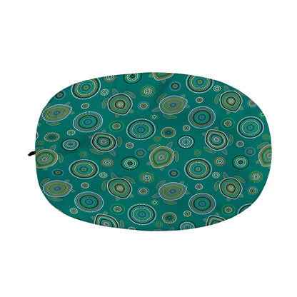 Aboriginal Sea Turtle Pattern Print Car Side Mirror Covers