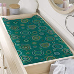 Aboriginal Sea Turtle Pattern Print Changing Pad Cover