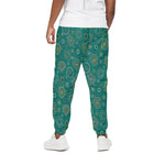 Aboriginal Sea Turtle Pattern Print Cotton Pants