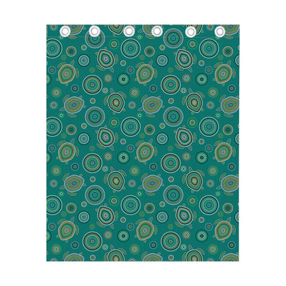 Aboriginal Sea Turtle Pattern Print Curtain
