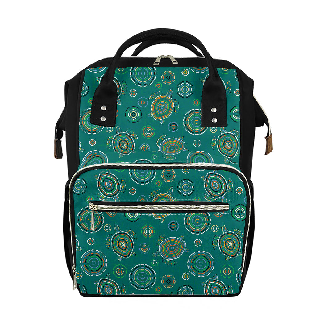 Aboriginal Sea Turtle Pattern Print Diaper Bag