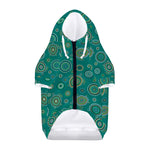 Aboriginal Sea Turtle Pattern Print Dog Zip Up Hoodie