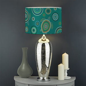 Aboriginal Sea Turtle Pattern Print Drum Lamp Shade