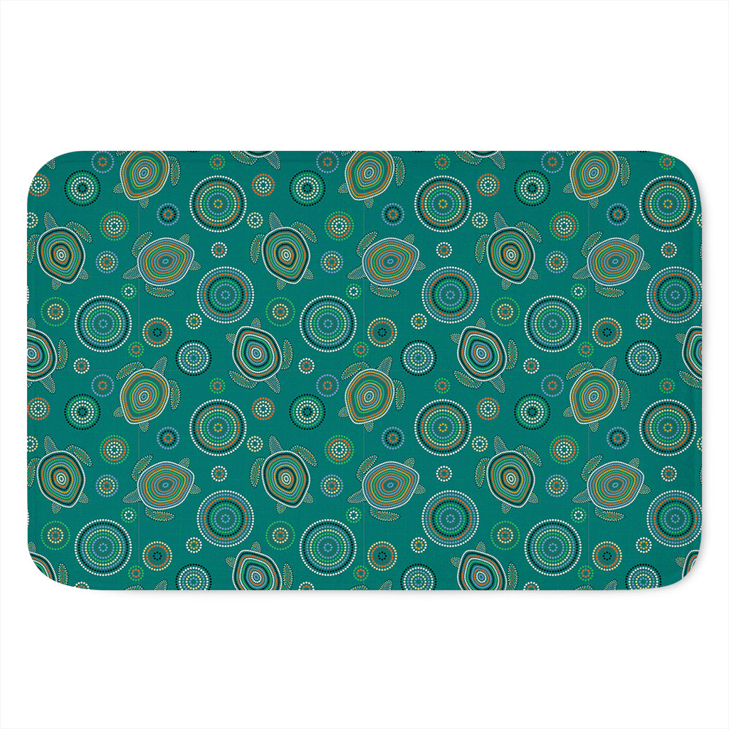 Aboriginal Sea Turtle Pattern Print Indoor Door Mat