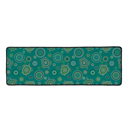 Aboriginal Sea Turtle Pattern Print Long Kitchen Mat