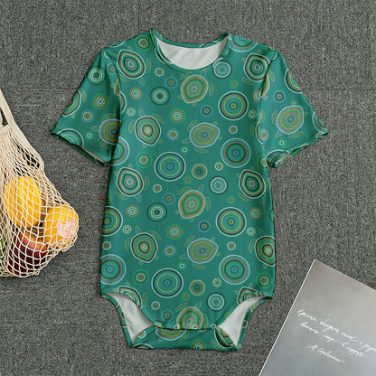 Aboriginal Sea Turtle Pattern Print Men's Bodysuit