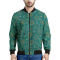 Aboriginal Sea Turtle Pattern Print Men's Bomber Jacket