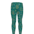 Aboriginal Sea Turtle Pattern Print Men's Leggings