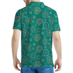 Aboriginal Sea Turtle Pattern Print Men's Polo Shirt