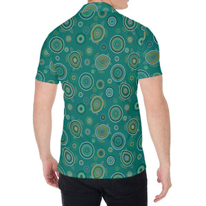 Aboriginal Sea Turtle Pattern Print Men's Shirt